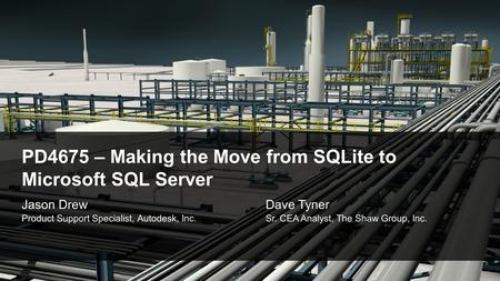 PD4675 – Making the Move from SQLite to Microsoft SQL Server