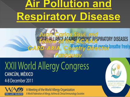 In recent decades, reported evidence on the association between air pollutants and the increase in emergency visits for respiratory diseases Recent estimates.