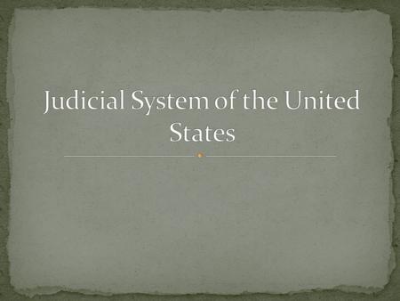 The Judicial branch was established by Article III of the constitution. The function of the judicial branch is to interpret laws, apply them to court.