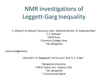 NMR investigations of Leggett-Garg Inequality