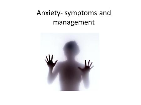 Anxiety- symptoms and management. What are palpations? Palpitations are an unpleasant awareness of the beating of the heart It does not always imply ‘racing’