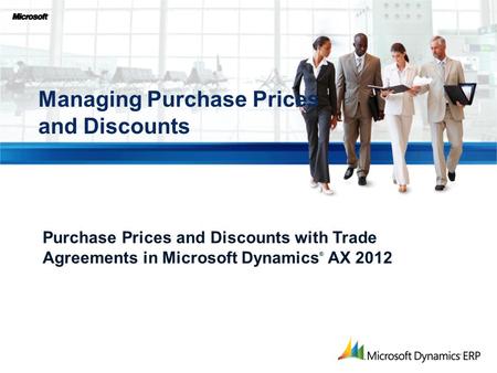 Managing Purchase Prices and Discounts