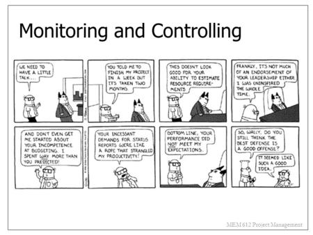 Monitoring and Controlling