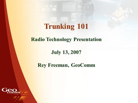 Radio Technology Presentation