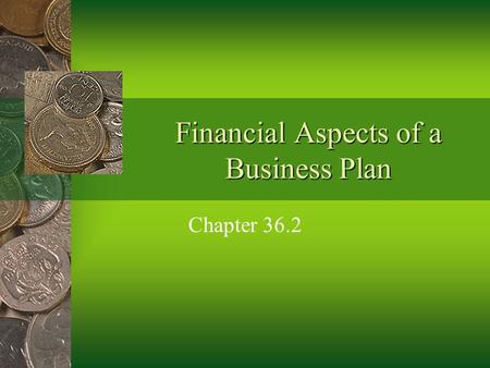 Financial Aspects of a Business Plan