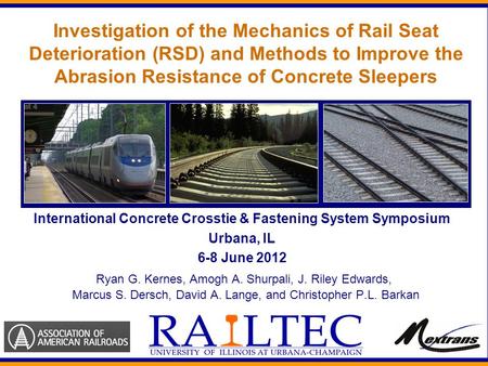 International Concrete Crosstie & Fastening System Symposium