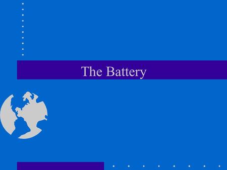 The Battery. Main Entry: storage battery Function: noun Date: 1881 : a cell or connected group of cells that converts chemical energy into electrical.