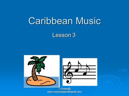 Caribbean Music Lesson 3