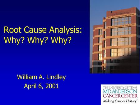 Root Cause Analysis: Why? Why? Why?