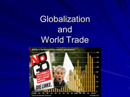 Globalization and World Trade. Globalization a la Facebook.
