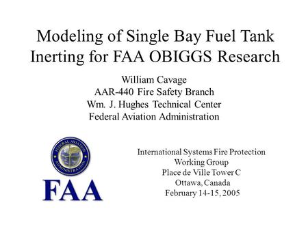 Modeling of Single Bay Fuel Tank Inerting for FAA OBIGGS Research