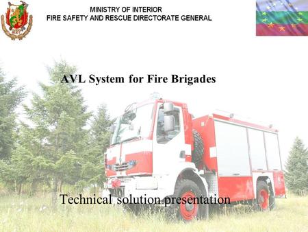 Technical solution presentation AVL System for Fire Brigades.