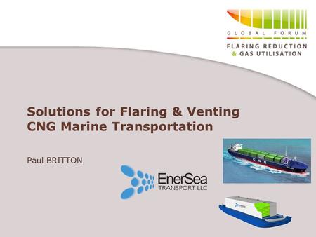 Solutions for Flaring & Venting CNG Marine Transportation