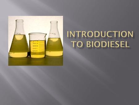  Disclaimer  What is Biodiesel  Why to make Bio-Diesel  How it all works  Making a small amount  Scaling up  Process of making it  Refining and.
