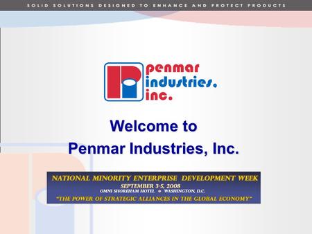 Welcome to Penmar Industries, Inc.