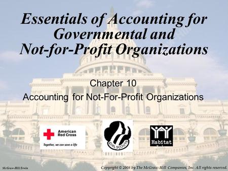 Chapter 10 Accounting for Not-For-Profit Organizations