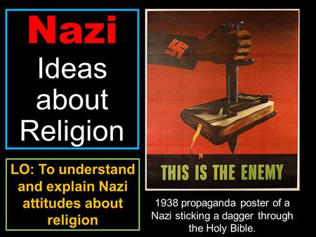 Nazi Ideas about Religion