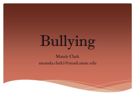 Bullying Mandy Clark