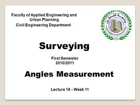 Surveying Angles Measurement