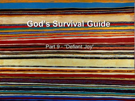 God’s Survival Guide Part 9 - “Defiant Joy”. Genesis 50-52 Before the years of famine came, two sons were born to Joseph by Asenath daughter of Potiphera,