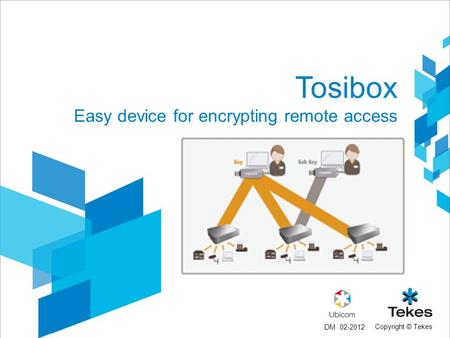 Copyright © Tekes Tosibox Easy device for encrypting remote access 02-2012DM.