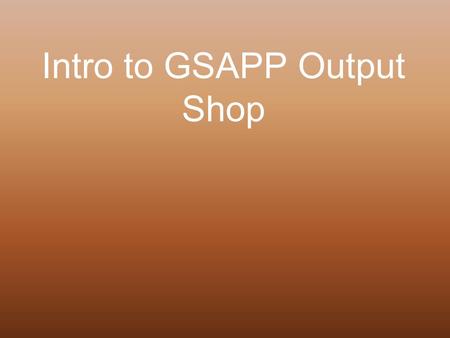 Intro to GSAPP Output Shop. My name is Tito I am the Output Shop manager.