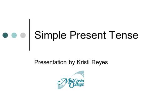 presentation present simple tense