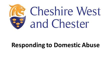 Responding to Domestic Abuse