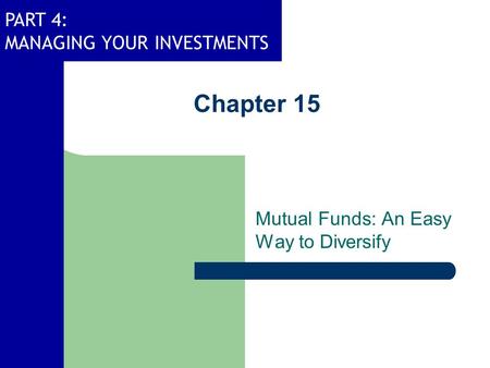 Mutual Funds: An Easy Way to Diversify