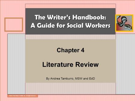 The Writer’s Handbook: A Guide for Social Workers