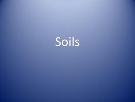 presentation topics on soil science