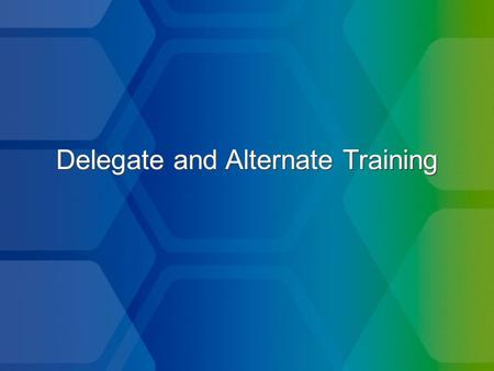 Delegate and Alternate Training. Attend the business meetings, including the executive session (caucus)