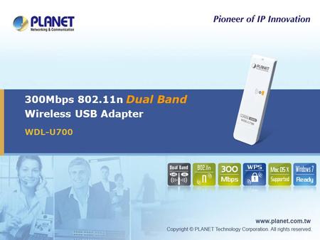 300Mbps n Dual Band Wireless USB Adapter