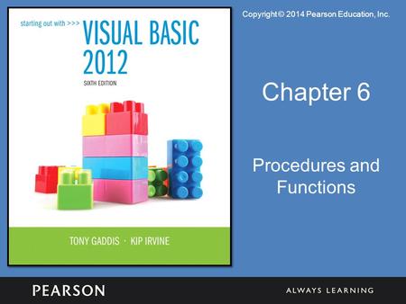 Procedures and Functions