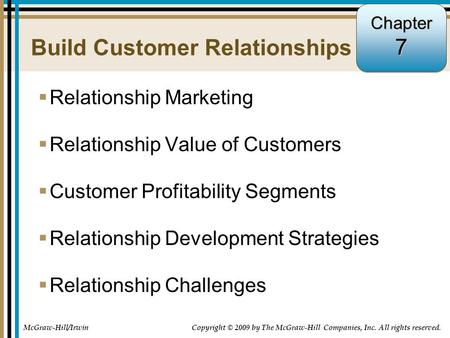 Build Customer Relationships