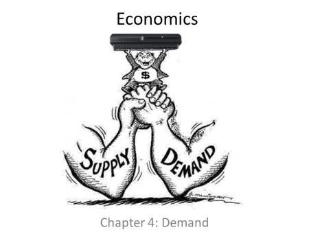 Economics Chapter 4: Demand.