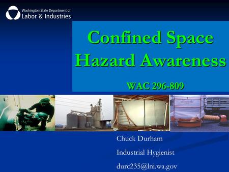 Confined Space Hazard Awareness WAC