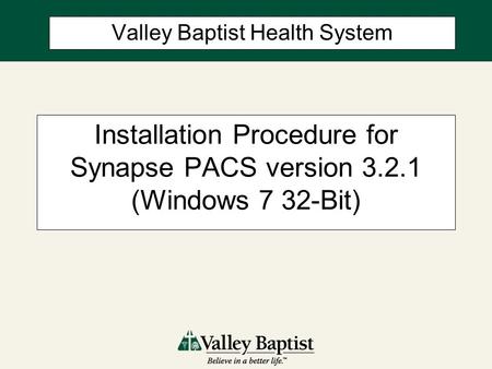Valley Baptist Health System