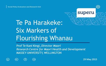 Te Pa Harakeke: Six Markers of Flourishing Whanau