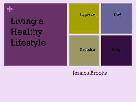 + Jessica Brooks HygieneDiet ExerciseSleep Living a Healthy Lifestyle.