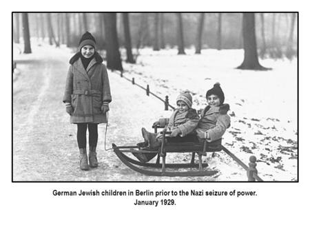 German Jewish children in Berlin prior to the Nazi seizure of power