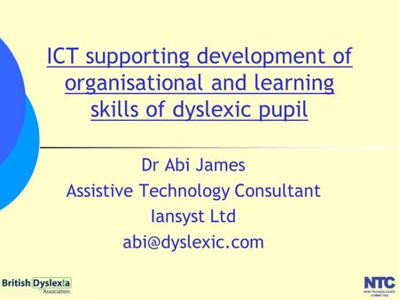 Assistive Technology Consultant