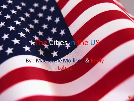 The Cities in the US By : Mackenzie Mollison & Emily Labuz.