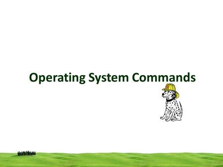 Operating System Commands. Commands External / internal command In MS-DOS there are two types of commands. An Internal command, which is a command embedded.