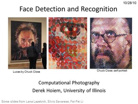 Face Detection and Recognition