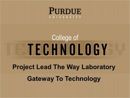 Project Lead The Way Laboratory Gateway To Technology.