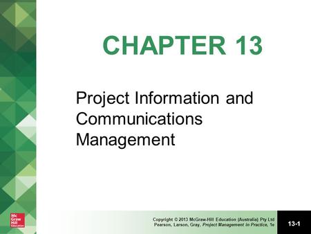 Project Information and Communications Management