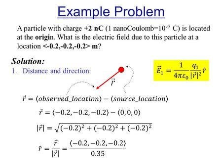 Example Problem Solution: