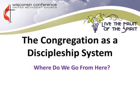 The Congregation as a Discipleship System Where Do We Go From Here?