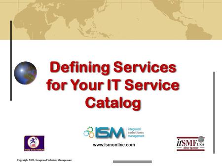 Defining Services for Your IT Service Catalog